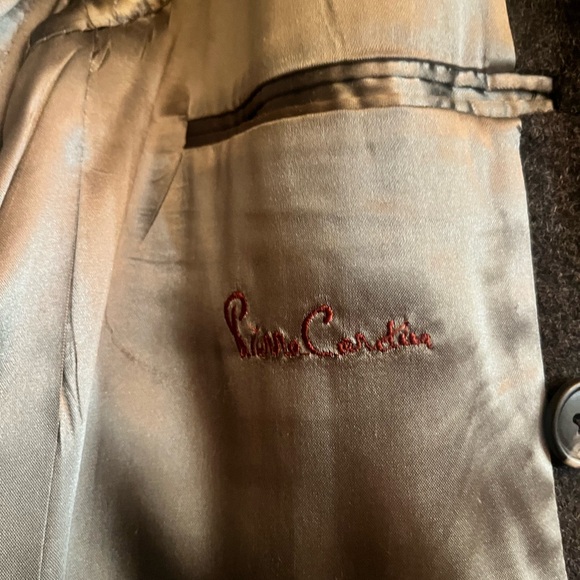 Pierre Cardin Charcoal Double-Breasted Trench Coat - Picture 3 of 7